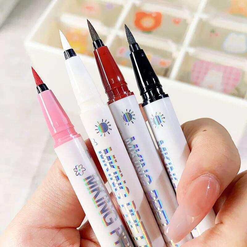 Ultra-fine Liquid Pen Waterproof Lasting Blue Red Sweatproof Quickily Drying Matte Eyeliner Pencil Eyes Makeup Cosmetic X250715 X2507