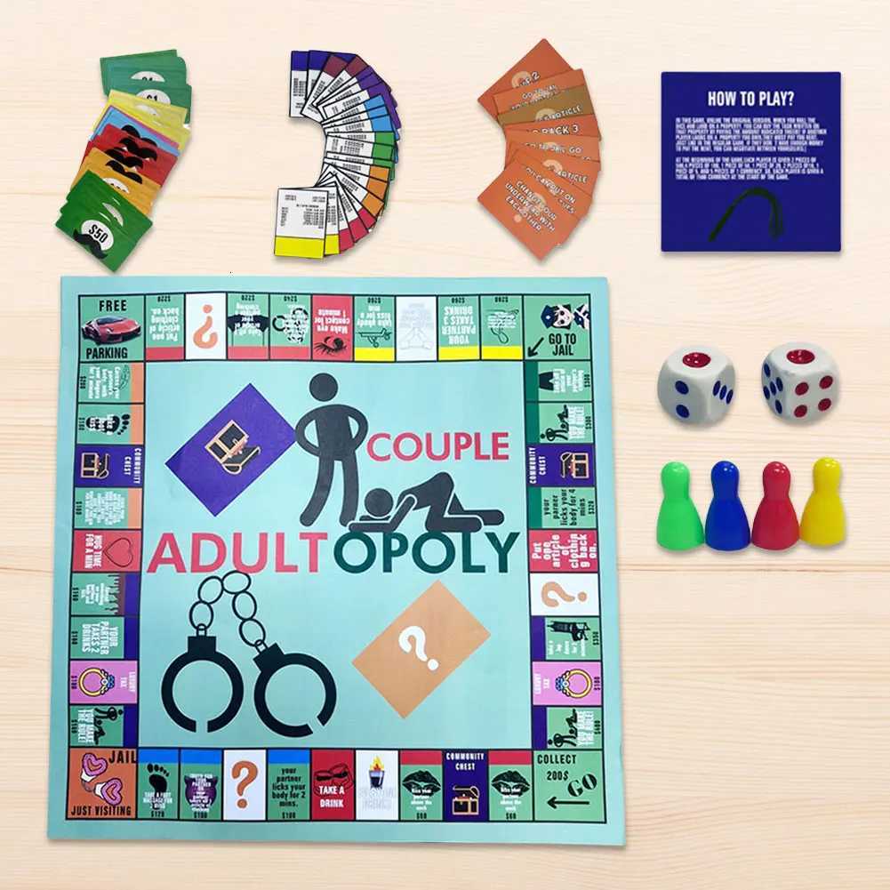 Adultopoly Board Game Couple Adult Opoly Board Game Relationship Card Game Portable Couple Game Valentines Gifts for Him Her X250715
