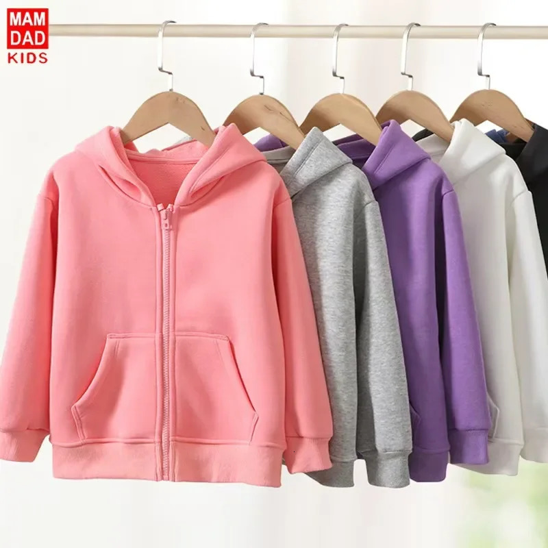 Children Hooded Sweatshirt Jackets Baby Boys Sportswear Cardigan Tops Kids Zipper Casual Jacket Teenager Spring Autumn Clothing 250715