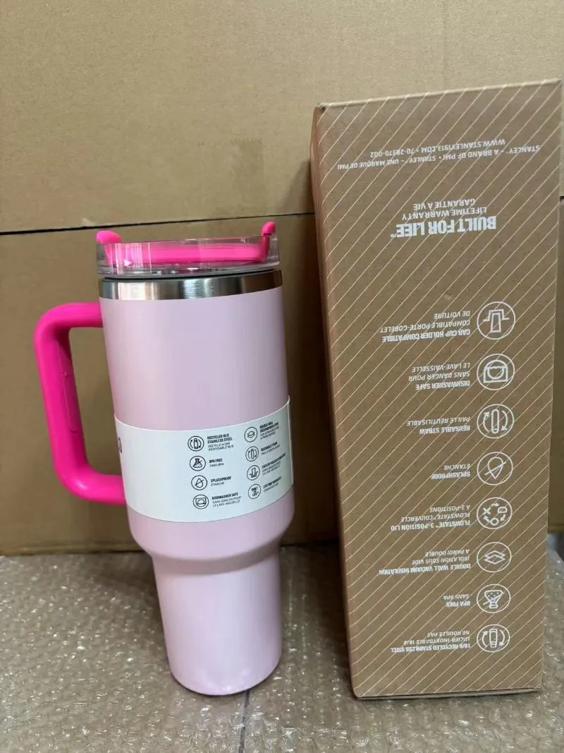 Water Bottles -selling High-grade Stainless Steel Car-handled Vacuum Insulated Tumbler 1.18L Large capacity 40oz H2.0 Cups 40 oz kettle