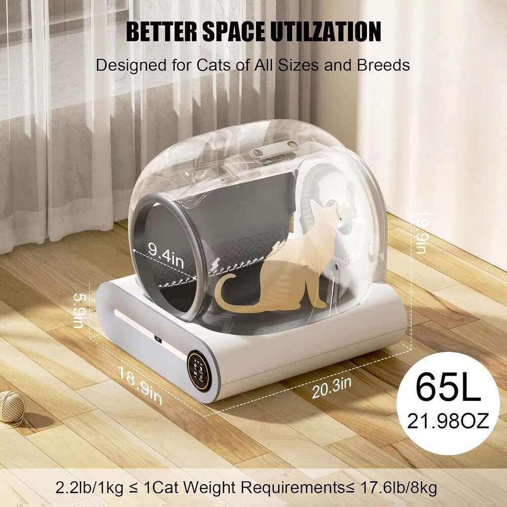 Pet Boxes for Cats Scoop 3 Tray Sifting Self-pack Smart Disposable Self Cleaning Semi Automatic Cat Litter Box