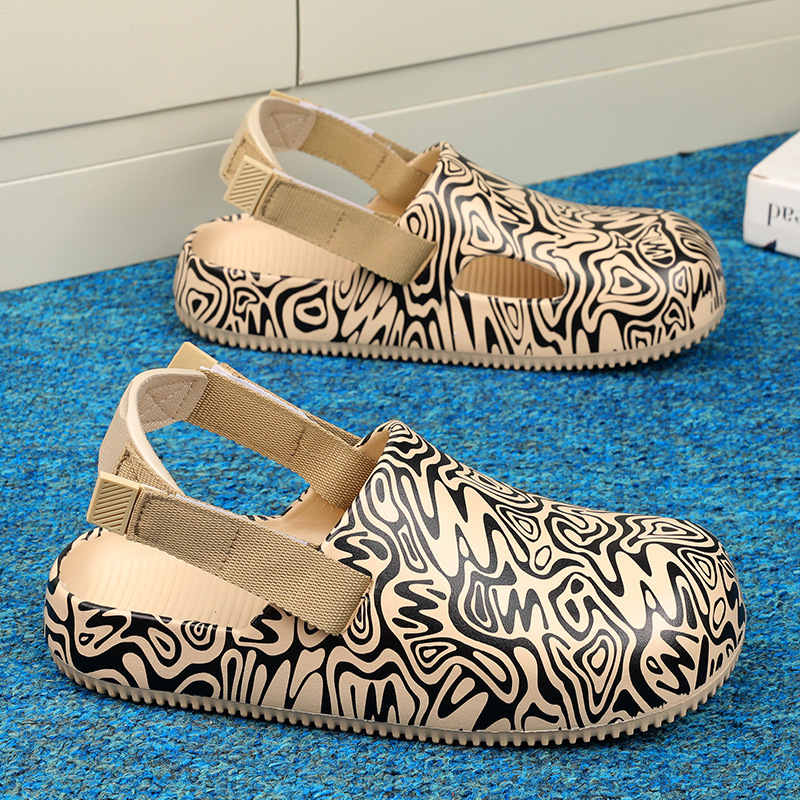 2025 Summer Style Closed-toe Sandals Famous Designer Clogs Cross-border Camouflage Designer EVA Cushioned Outdoor Thick-soled Closed-toe Couple Style 