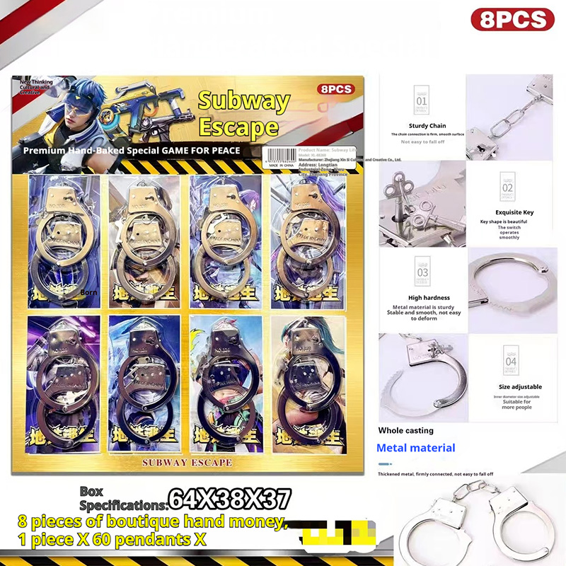 Halloween trick handcuffs children's toys handcuffs handcuffs whole person handcuffs magic props factory direct sale