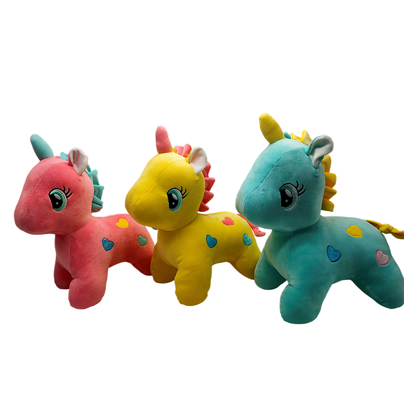 Wholesale of plush toy pendants, cartoon unicorn figurines, hanging decorations, and gifts