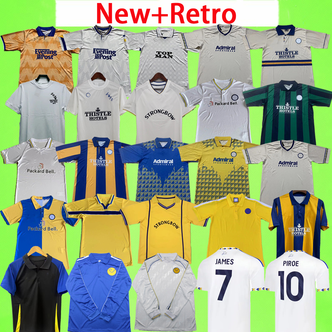 New + Retro 25 26 27 AARONSON Soccer Jerseys BAMFORD 2025 2026 2027 JAMES STRUIJK football shirt PIROE GNONTO AMPADU Leeds Top Men Kids women 93 94 95 96 97 98 99 00 01 02