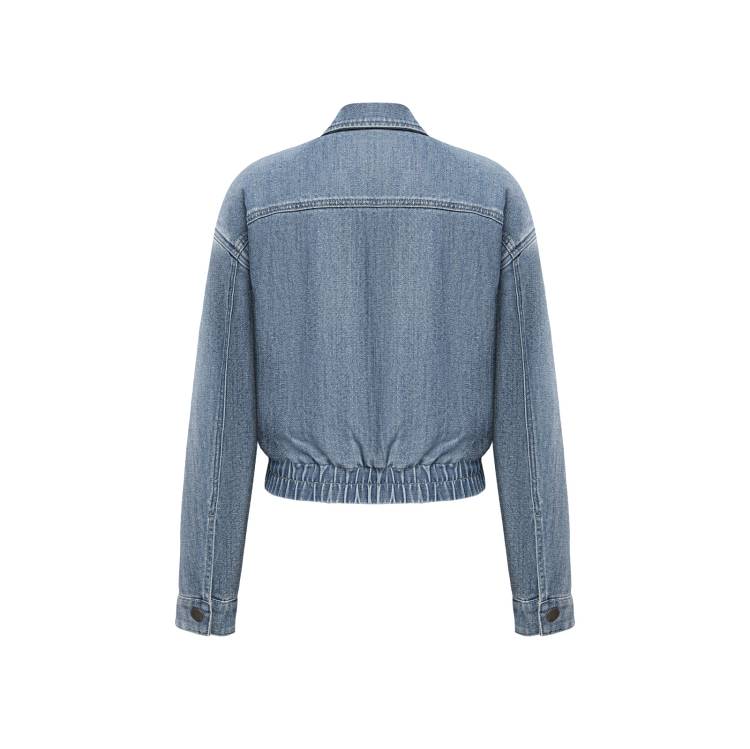 Personality Boosting Soft Material Winter Jacket with Color Blocking Design