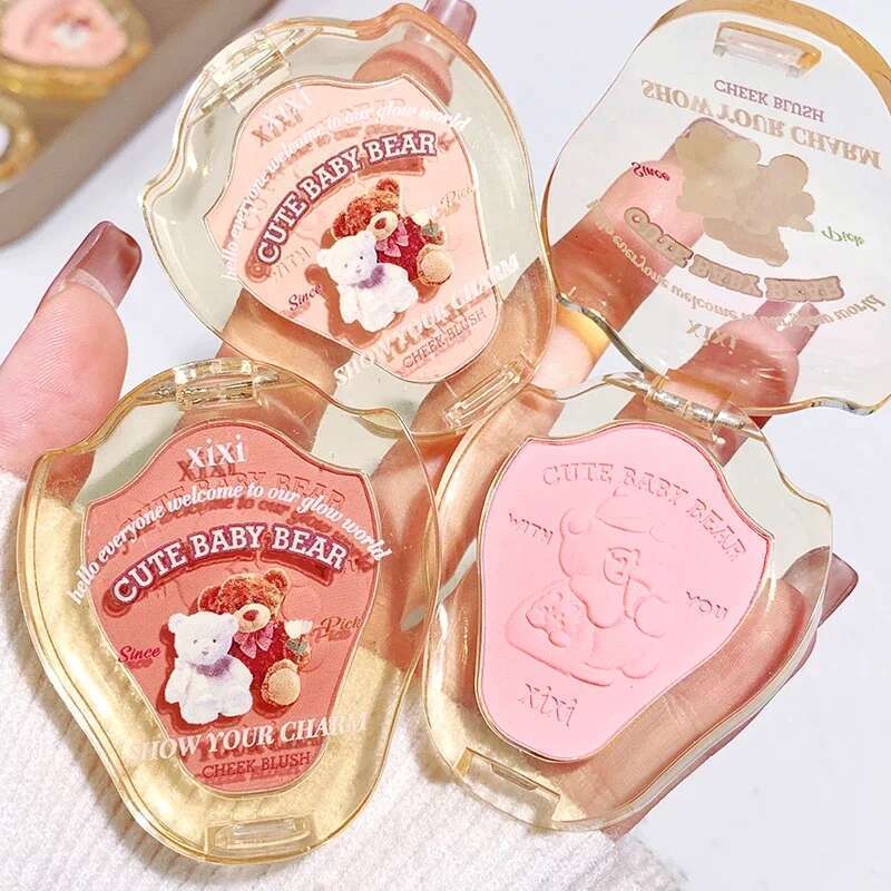 Emed Bear Powder Palette Contour Cosmetics Matte Blusher Cream Makeup Natural Rouge Cheek Tint Blush X250715 X250715
