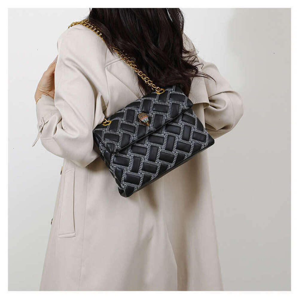 Kurts Geiger Underarm Single Shoulder Bag For Woman Luxury Designer Embroidery Quilted Leather London Fashion Brand Kensington Eaglehead Handbag Purse