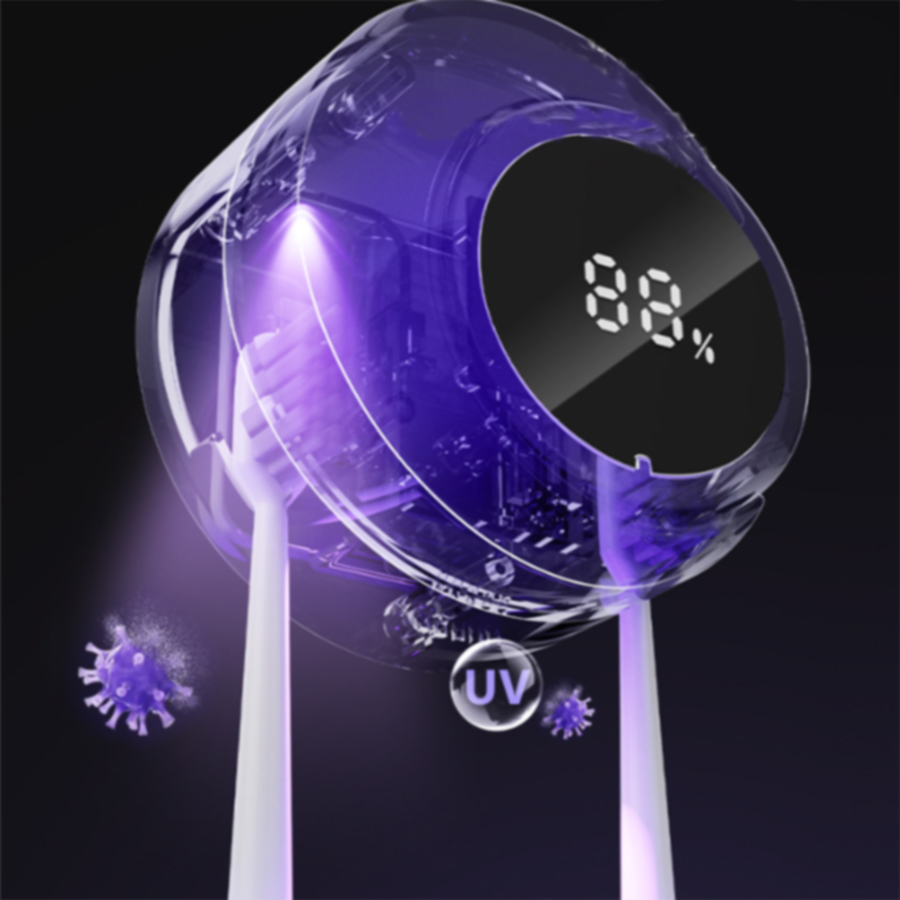 Smart Sterilizer Wall Mounted Toothbrush Holder Dwe74 With 2 Brushes Yq-S02