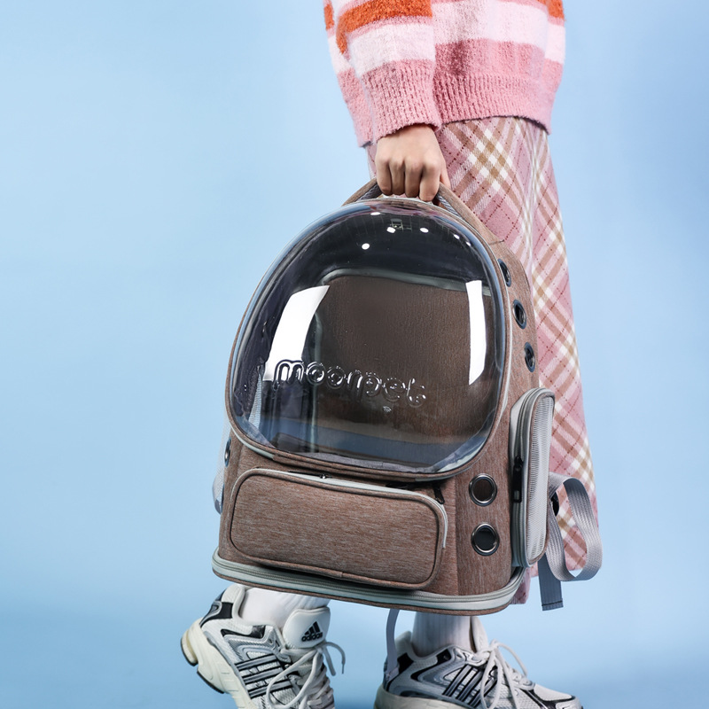 Beni Pet All Season Cat Dog Travel Backpack Durable Breathable Material & Expanding Design for Comfortable Carry-On