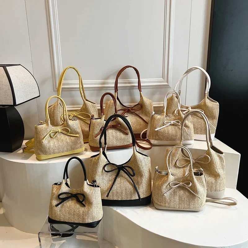 Small Crossbody Bags for Women 2025 Summer Ladies New Shoulder Bag Females Bow Beach Bags Handbags and Purses