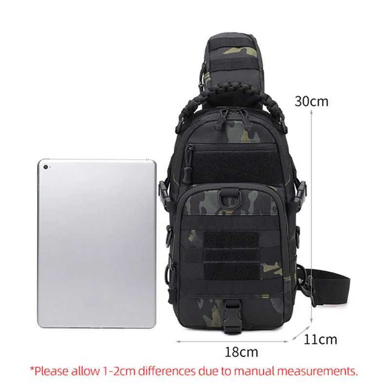 Camping Bag Tactical Backpack for Men Sport Shoulder Outdoor Hiking Climbing Cycling Fishing Travel MOLLE Sling Fanny Pack