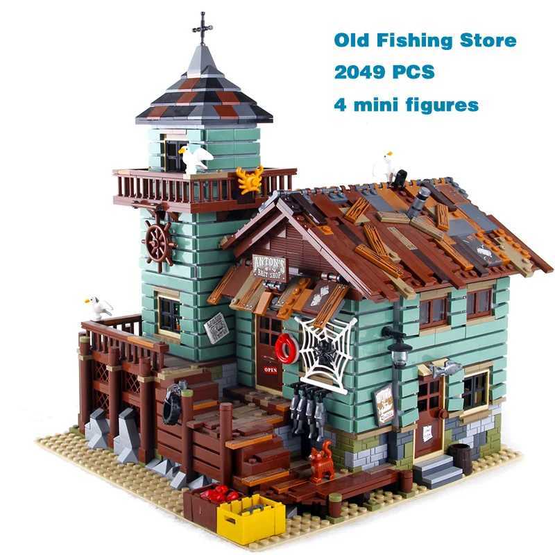 New Fisherman Old Fishing House Store Model Building Blocks Bricks Compatible 21310 16050 Kids Birthday Christmas Toys Gifts W250715