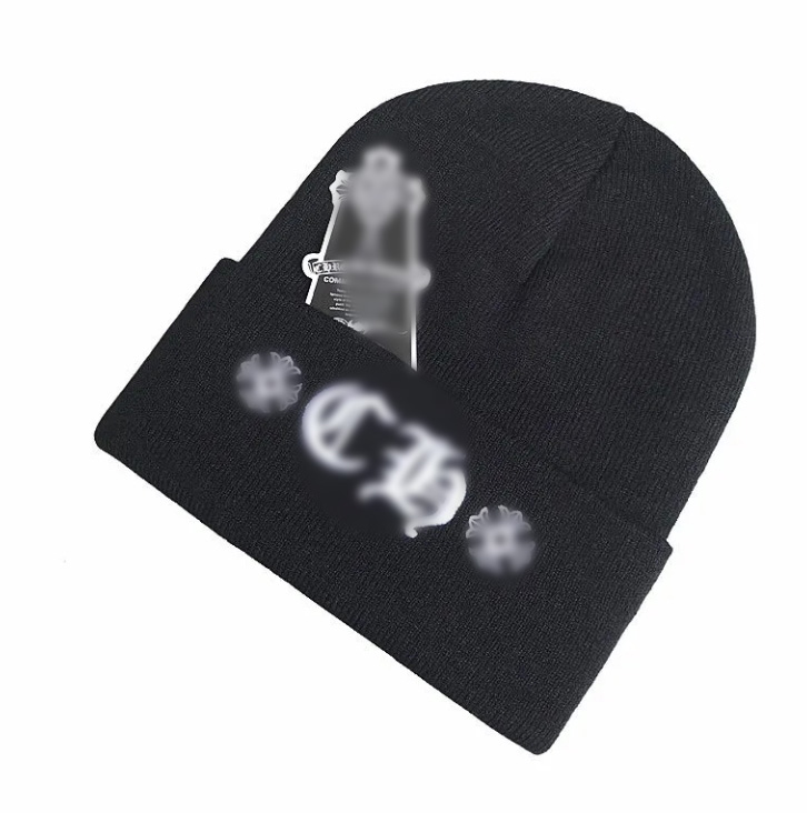 beanie men Hip Hop Winter Hat Black And White Colors Beanies Men Hats Soft Embroidered Chro Beanie