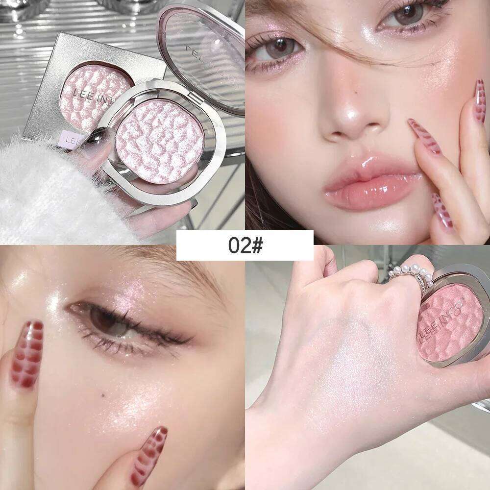 Highlighting Pearlescent Fine Mashed Soft Texture LEEINTO Non-flying Powder Brightening Long-lasting Highlighter Palette X250715