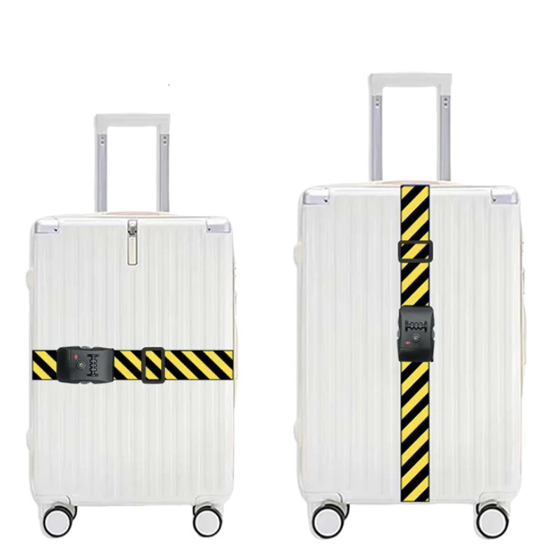 Luggage Straps for 22-28 inch Suitcases TSA Approved Combination Lock Adjustable Suitcase Packing Belt Abroad Binding Straps 250708