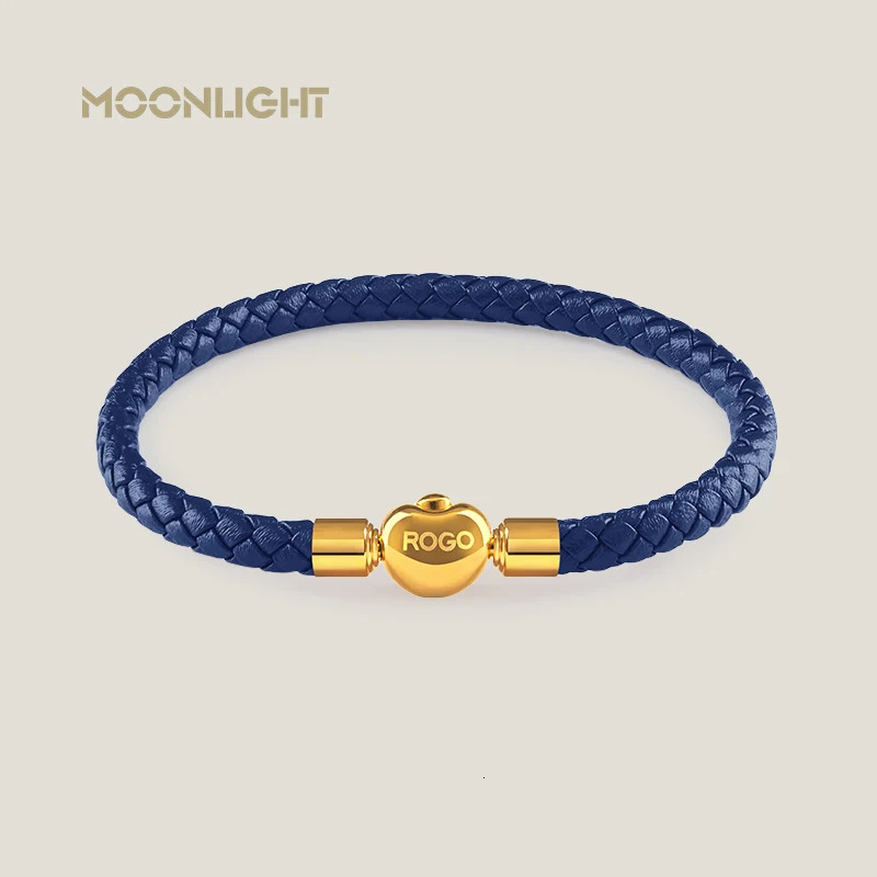 Lucky Golden Treasure Genuine Braided Leather Charm Bracelet for Woman Simple Black Red Female Fashion Jewelry Accessories Gift 250712