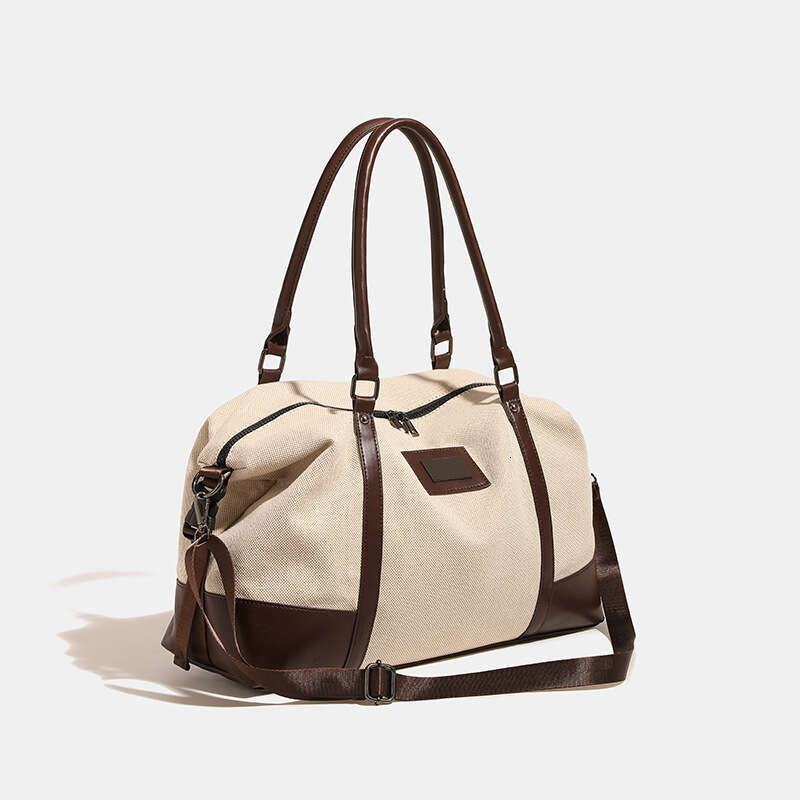Crossbody Tote Bag for Women Work Bag Lightweight Shoulder Large Capacity Contrast Handbag Outing Travel Large Color Canvas Handbag Fashion Bags