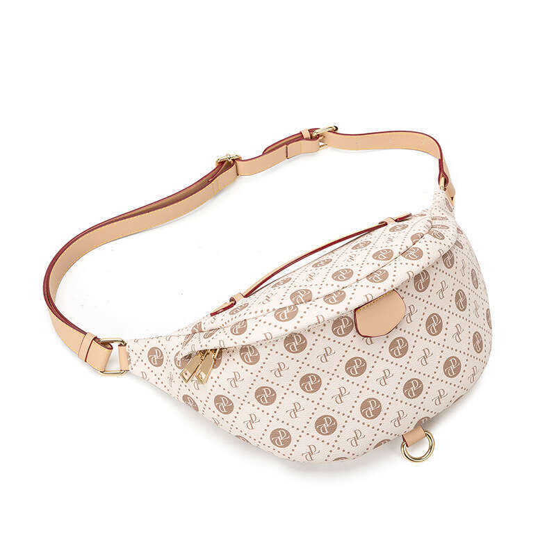 Fashionable with Trendy Brand Print, Dumpling Large Capacity Women's Waist Chest Single Shoulder Crossbody Bag, Cashier Bag