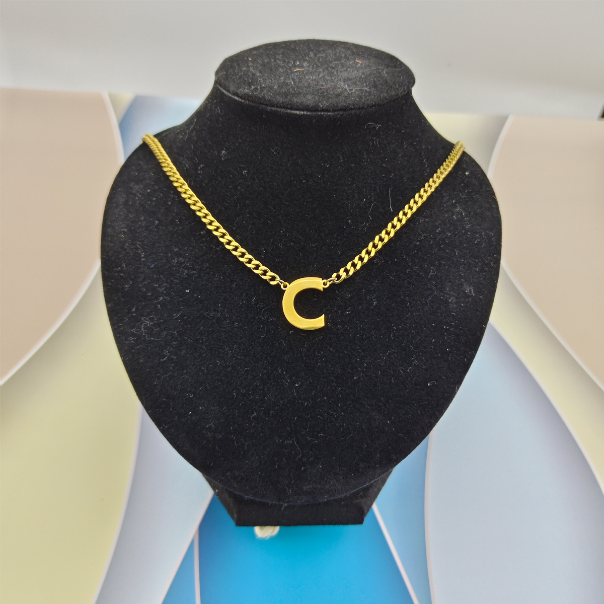 Luxury Jewelry Designer Jewelry Hip Hop Stainless Steel Chain 26 Letter Necklace 18K Gold Capital Letter Pendant Jewelry