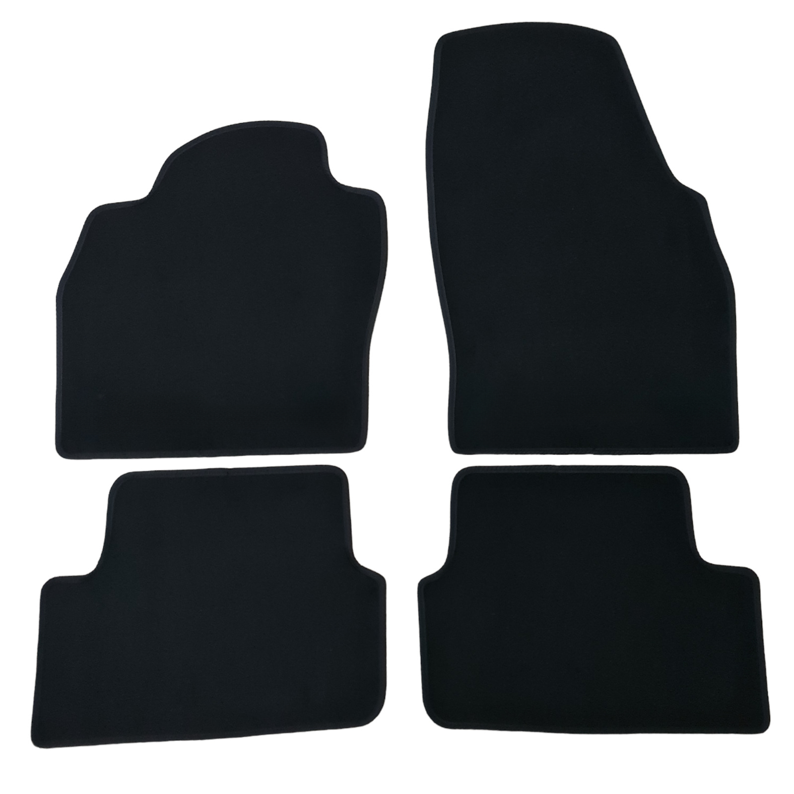 Car Floor Mats Velour For VW Polo Waterproof Black Carpet Rugs Auto Liners New