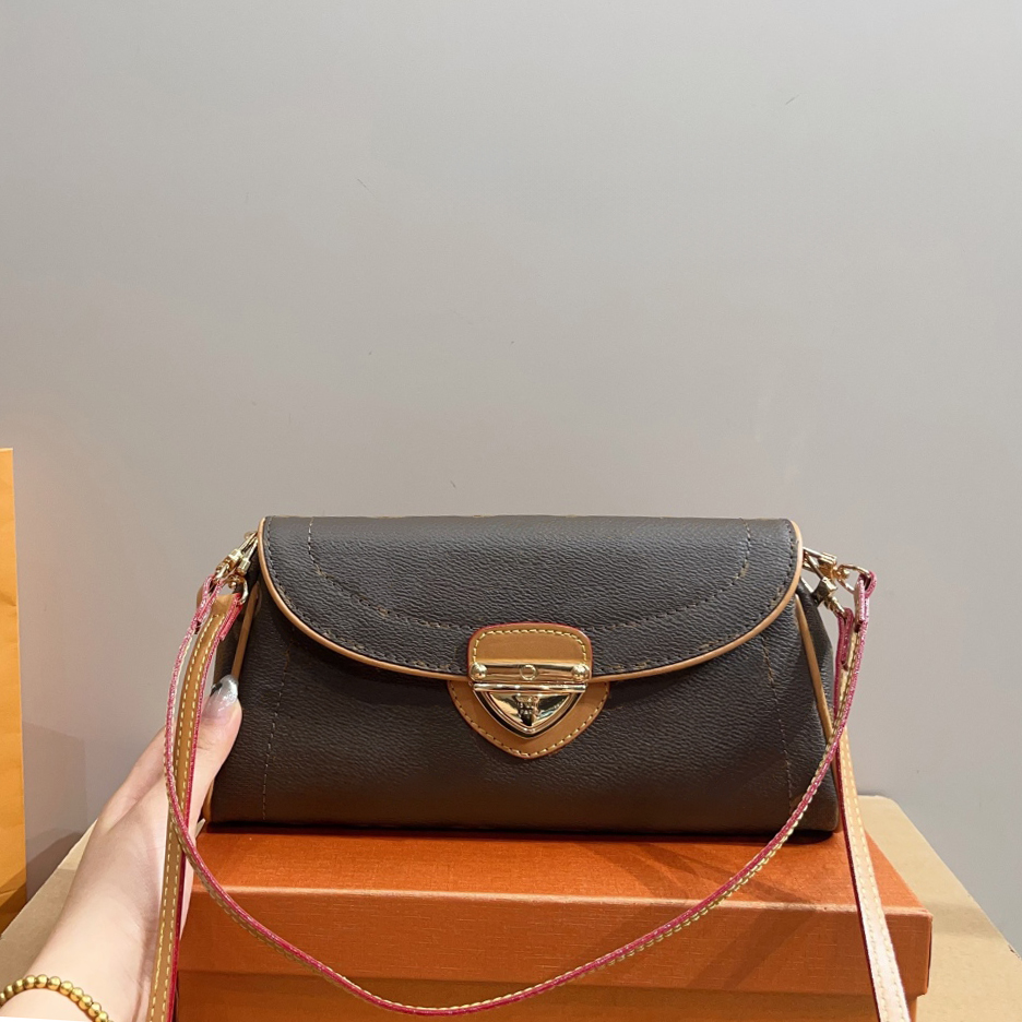 Luxy Brand Canvas Shoulder Bag Women Vintage Underarm Purse with Gold Lock Medium Size Daily Handbag Yuki087