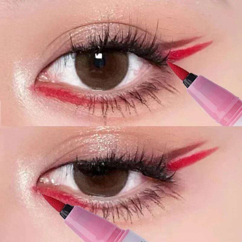 Ultra-fine Liquid Pen Waterproof Lasting Blue Red Sweatproof Quickily Drying Matte Eyeliner Pencil Eyes Makeup Cosmetic X250715 X2507
