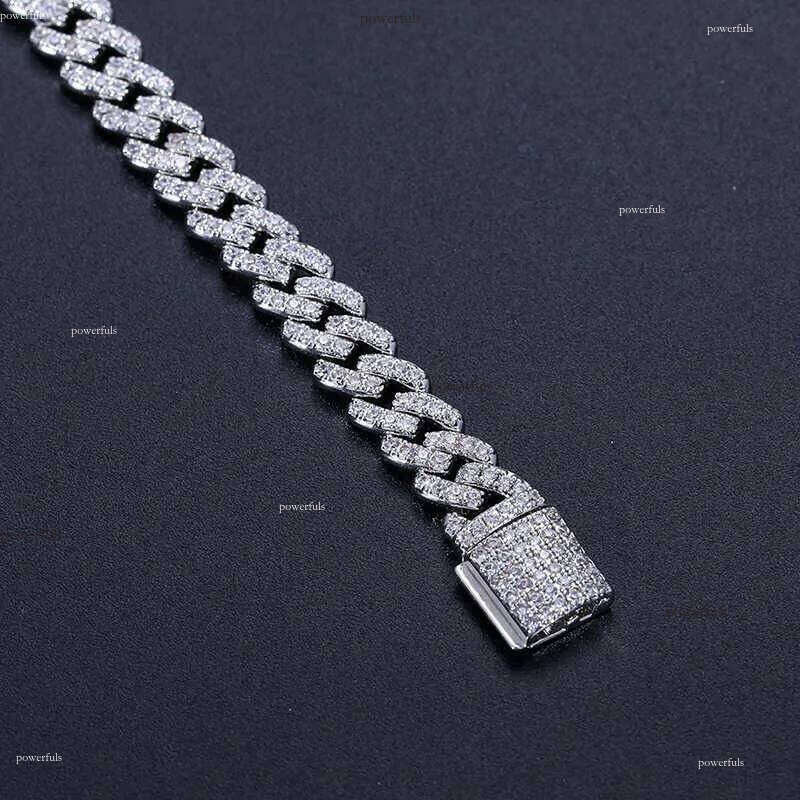 Cheap Price Pass Dia Tester 6mm Sterling Sier VVS Moissanite Iced Out Hip Hop Jewelry Cuban Link Bracelet Men Women