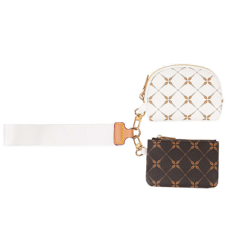 2024 Fashion New Combination Mini Purse Printed Card Holder Grocery Coin Keychain Bag Pendant
