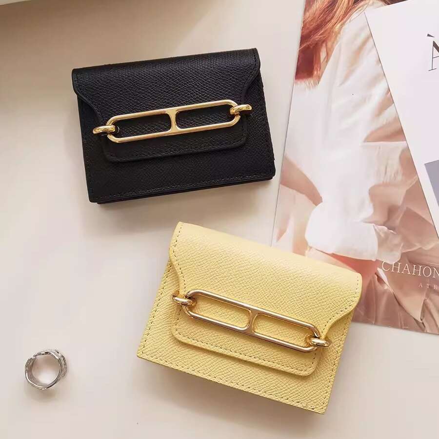 2025 New High-end Genuine Leather Women's Card Fashion Pig Nose ID Holder Multi-card Slot Large Capacity Anti-degaussing