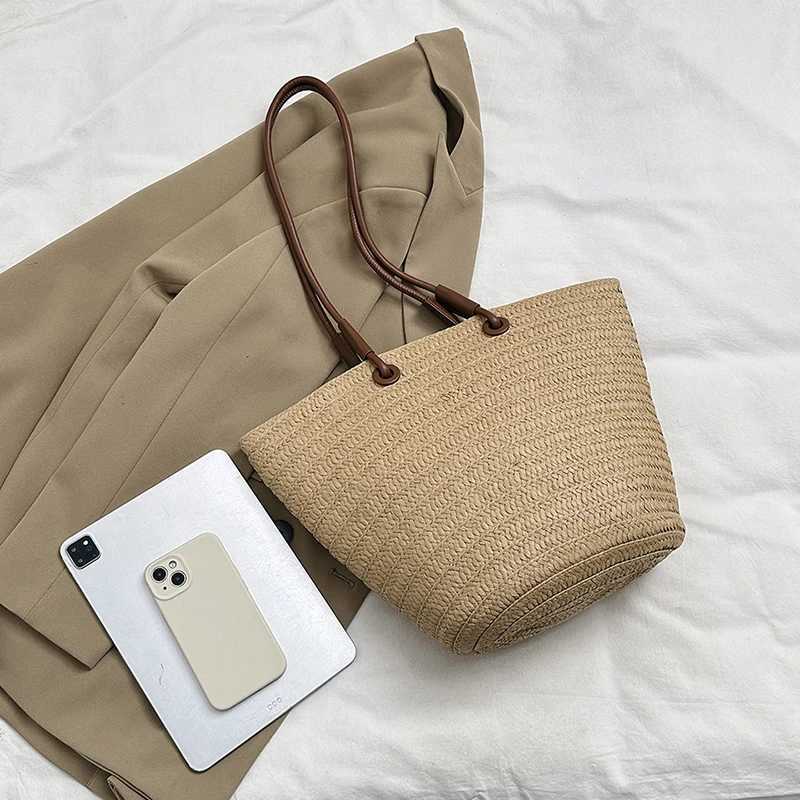 Handmade woven bags able and casual beach tourism large capacity shopping and commuting