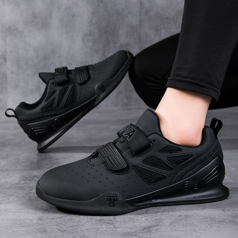 Weightlifting shoes, professional indoor fitness strength training shoes, breathable support, anti-slip and shock absorption