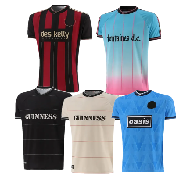 2025 2026 Bohemians 135th Anniversary Football Jersey Shirts Kit 25 26 Fontaines Dc Home Away Third GK BLACK GUINNESS Soccer Jerseys PISZCZEK McDONNELL