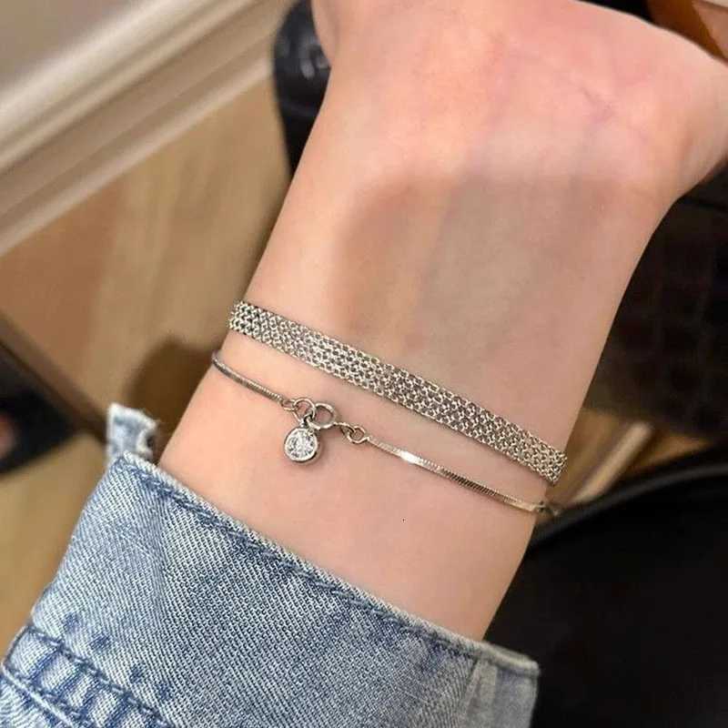 Stainless Steel Str Bracelets Vintage Woven Str Bracelet for Women Daily Simple Versatile High-end Jewelry Girls Gift XJ250715