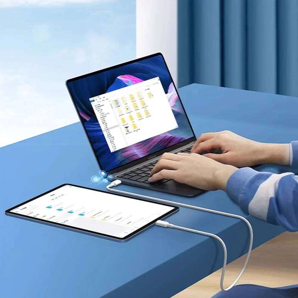 Universal 120W 10A Fast Charger Pd Dual Type C Quick Charging Cable High Speed Data Transfer Wire Cord