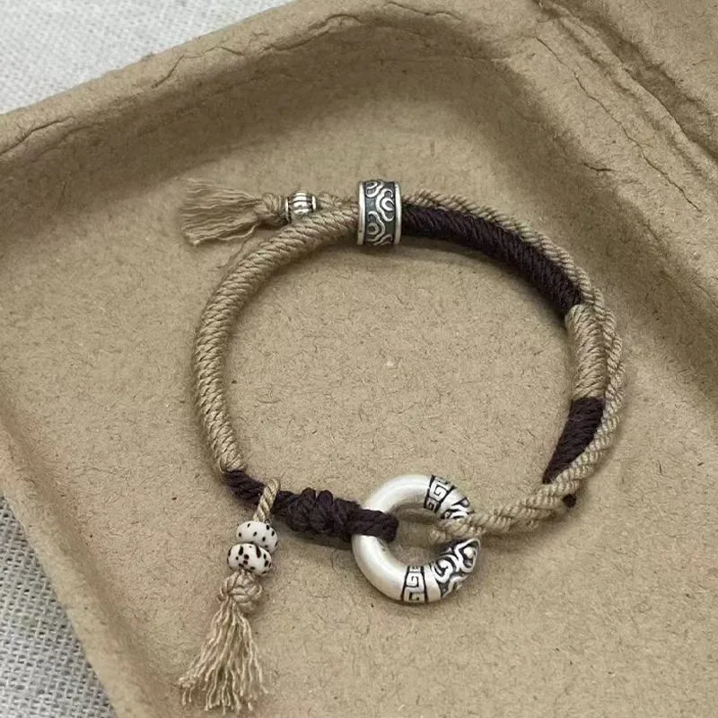 Fashion Hand Braided Lucky Ring Bracelet Minority Bangle Women Men Rope Lovers Gift Friendship Bracelet Size Adjustable 250712