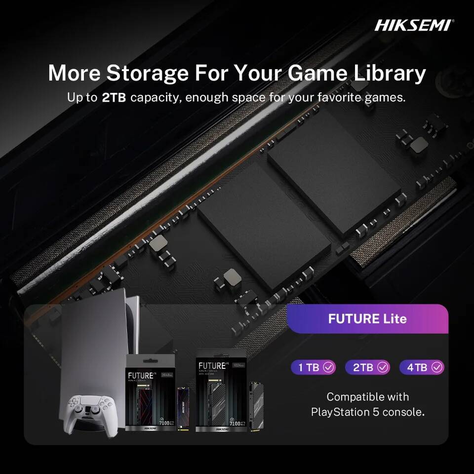 HIKSEMI FUTURE Lite 7300MB/s M2 SSD NVMe 1TB 2TB 4TB M.2 PCIe 4.0 2280 1024GB 2048GB 4096GB Solid State Drive for Laptop Desktop