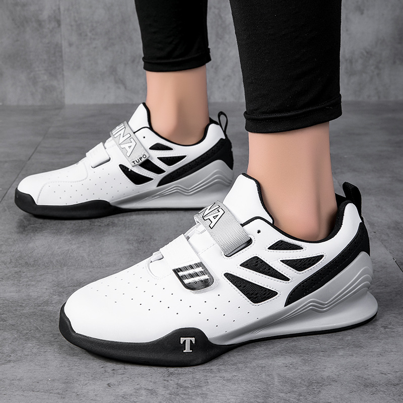 Weightlifting shoes, professional indoor fitness strength training shoes, breathable support, anti-slip and shock absorption