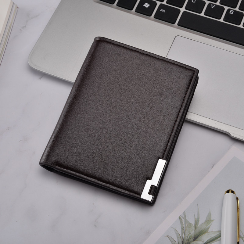 Coin Purse Popular Space-saving Wallet Purse Faux Leather Men Handbag
