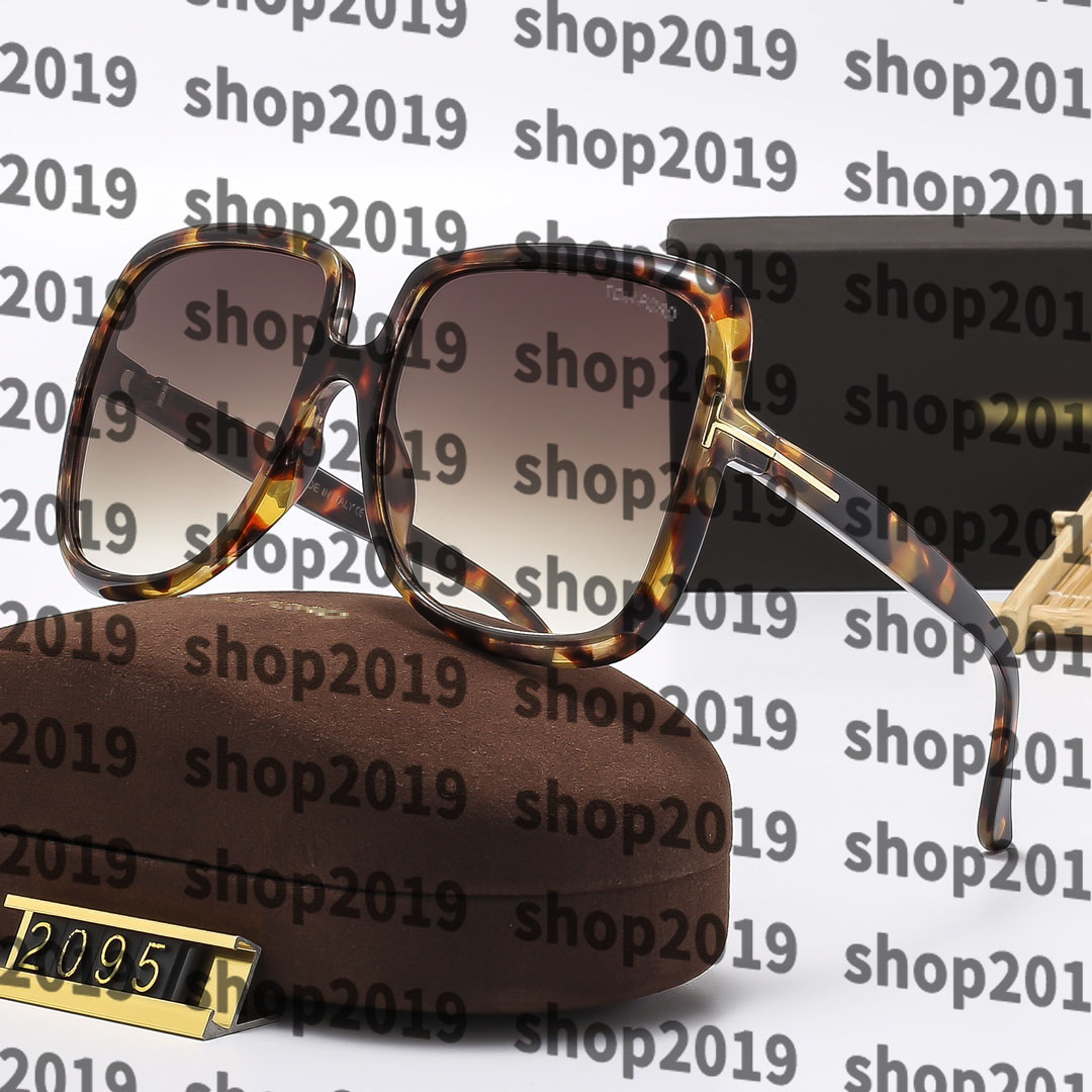 top fordd sunglasses luxury oversized frame mens and womens fashion glasses with box