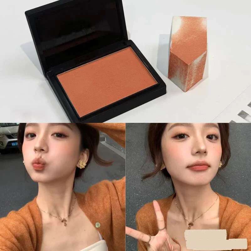 Sweet Orange Blusher Makeup Powder Blush Latte Nude Peach Cheek Face Contour Brighten Lasting Rich Color Rouge Cosmetics X250715 X250