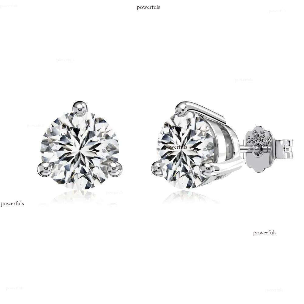 Choucong Ins Top Sell Gorgeous Stud Earrings Lady Fashion Jewelry Real 100% Sterling Sier Emerlad White Moissanite Dia Women Earring Gift