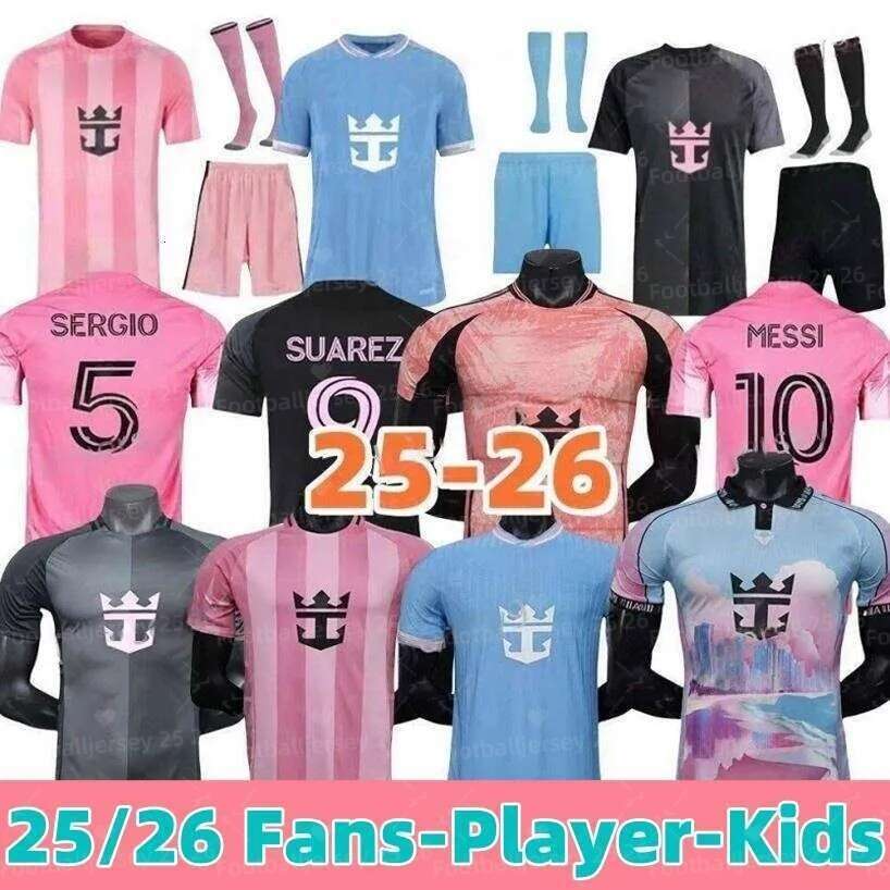 25 26 Inter MiAmIs MeSsIs Soccer Jerseys Suarwz 2025 2026 3rd CREMASCHI YEDLIN GREGORE SERGIO JORDIALBA fans player version men kids kit football shirts