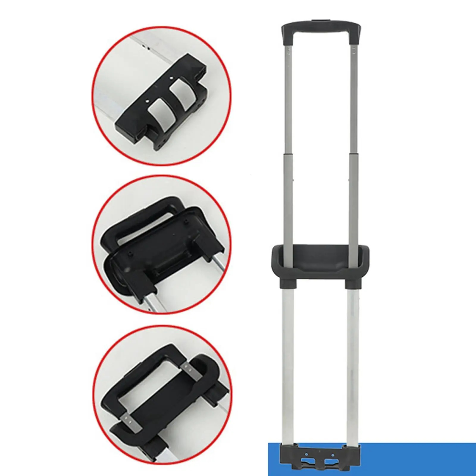 Suitcase Handle Replacement Four-section Suitcase External Aluminum Trolley Boarding Case Telescopic Trolley Luggage Accessories 250708