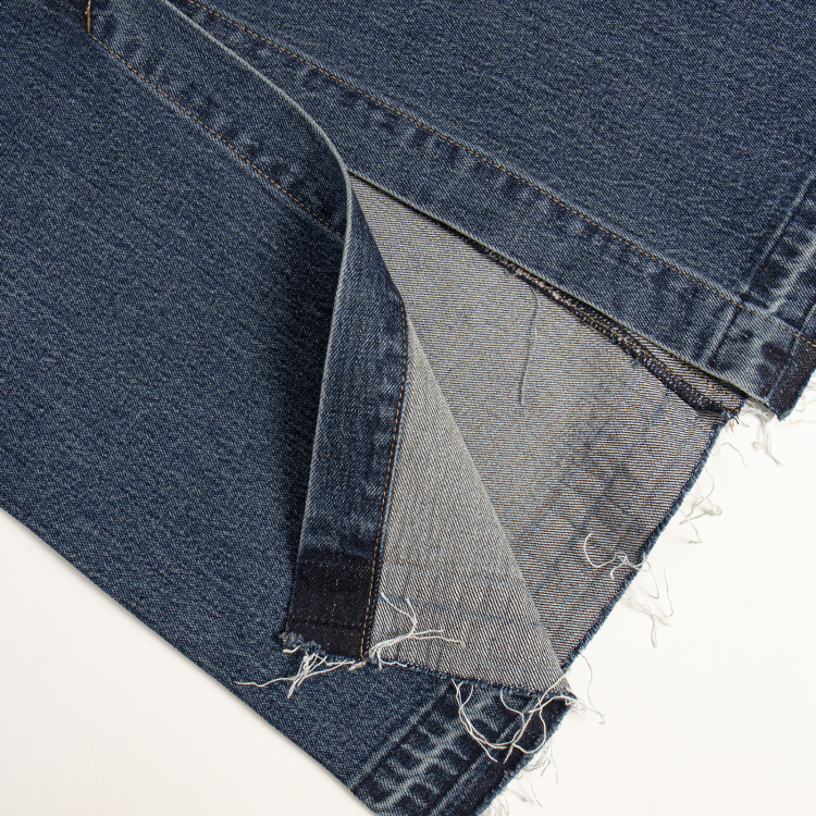 Classic Cowgirl Inspired Denim Mini Skirt With Shimmering Detail