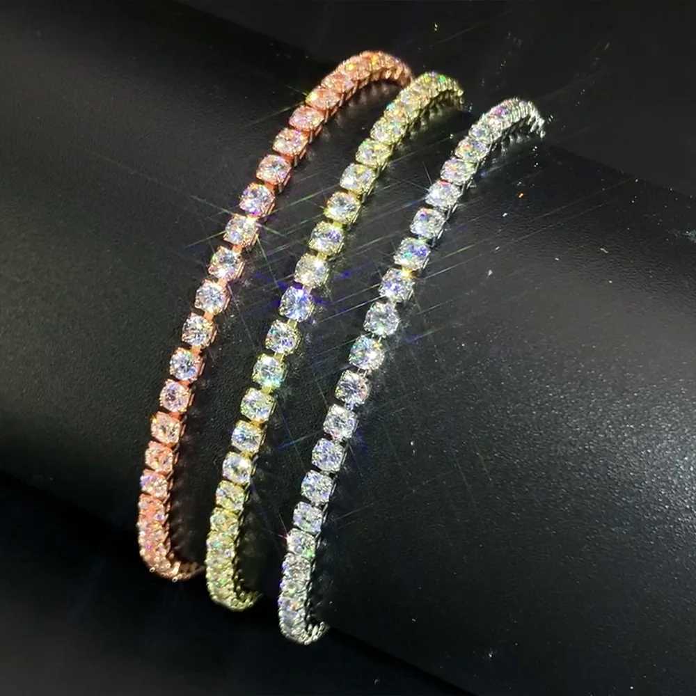 2.5mm Zirconia Tennis Bracelet for Women Crystal Charm Designer Tennis Thin Chain Bracelet in Stock Wedding Jewelry KC128 XJ250715