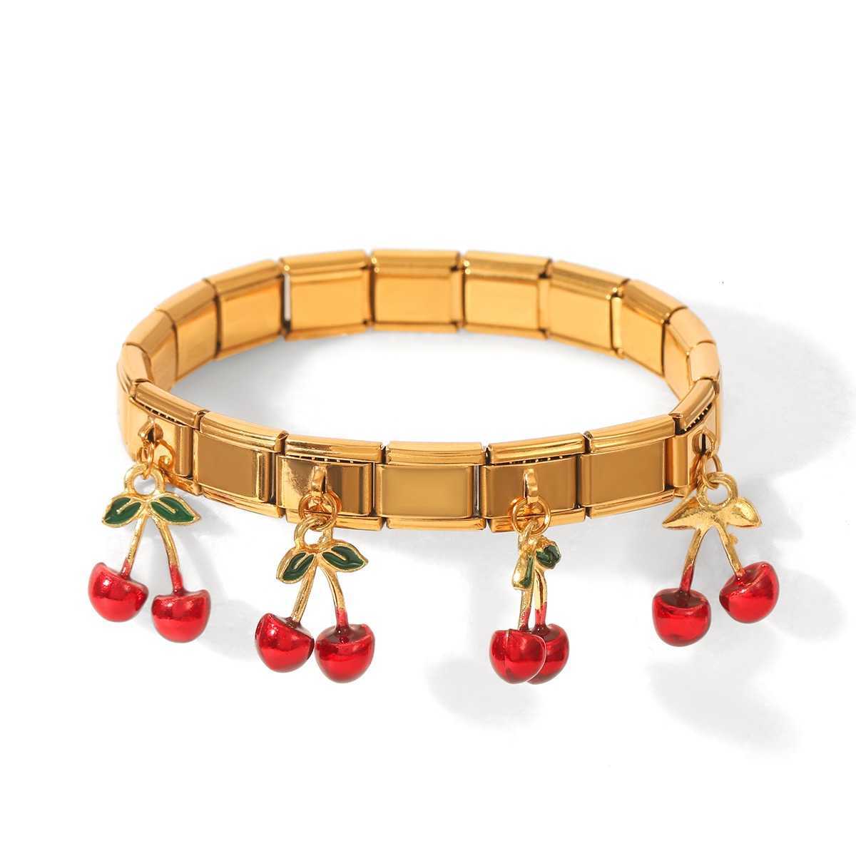 Geetric Square Stainl Steel Elastic Str Bangle Bracelets for Wen Sterry ry ple Pendant Bracelets Hand JewelryC250408