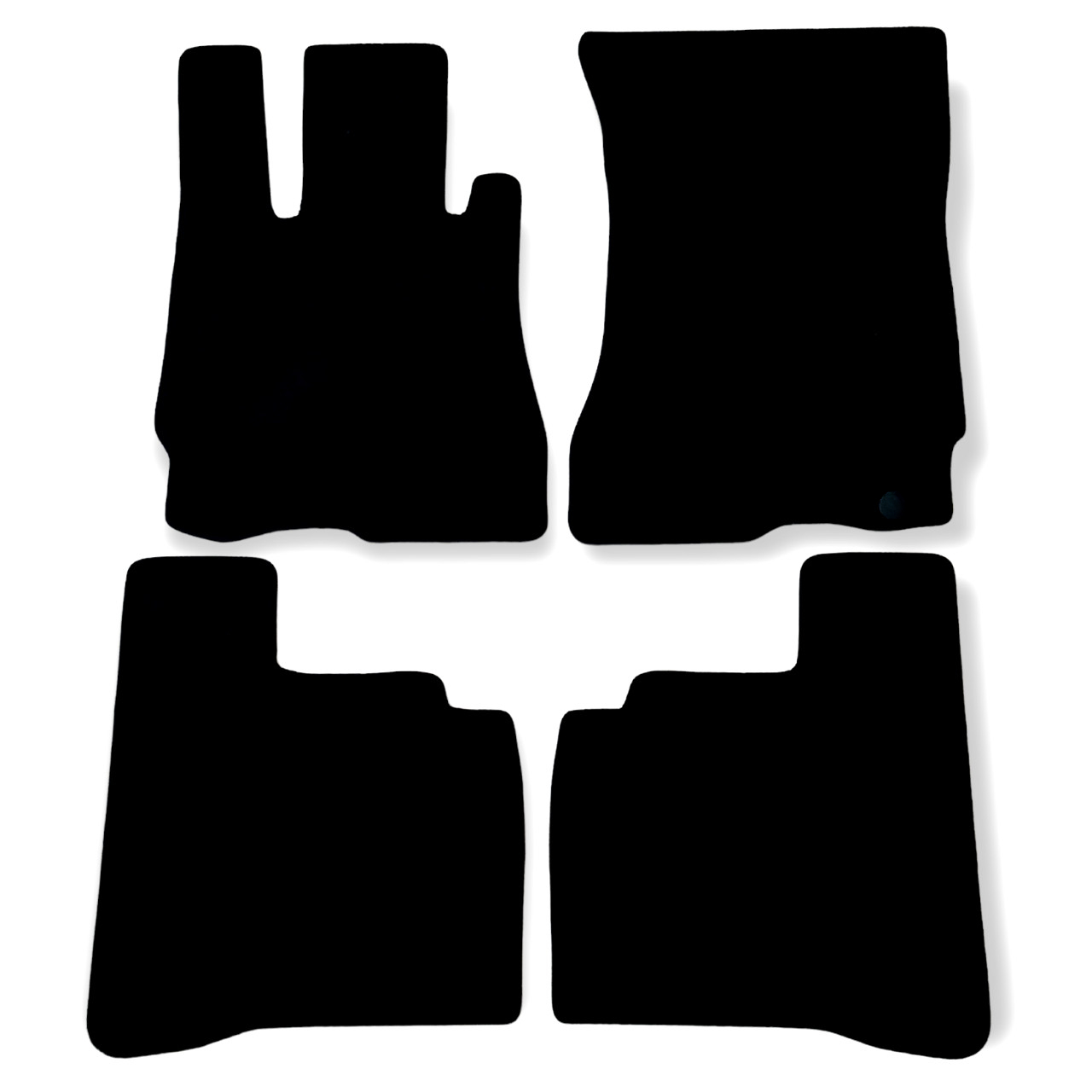 Car Floor Mats Velour For Mercedes S Class W221 Auto Liners Waterproof Black New