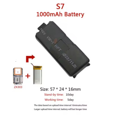 S3 S7 GPS Tracker GSM AGPS Wifi LBS Locator Voice Recorder ZX303 PCBA Inside