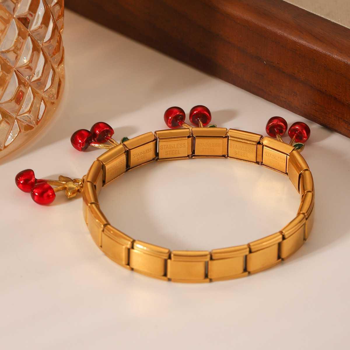 Geetric Square Stainl Steel Elastic Str Bangle Bracelets for Wen Sterry ry ple Pendant Bracelets Hand JewelryC250408